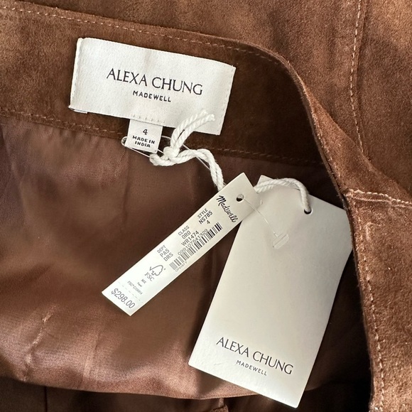 Madewell Alexa Chung Suede Mini Skirt - Picture 3 of 9